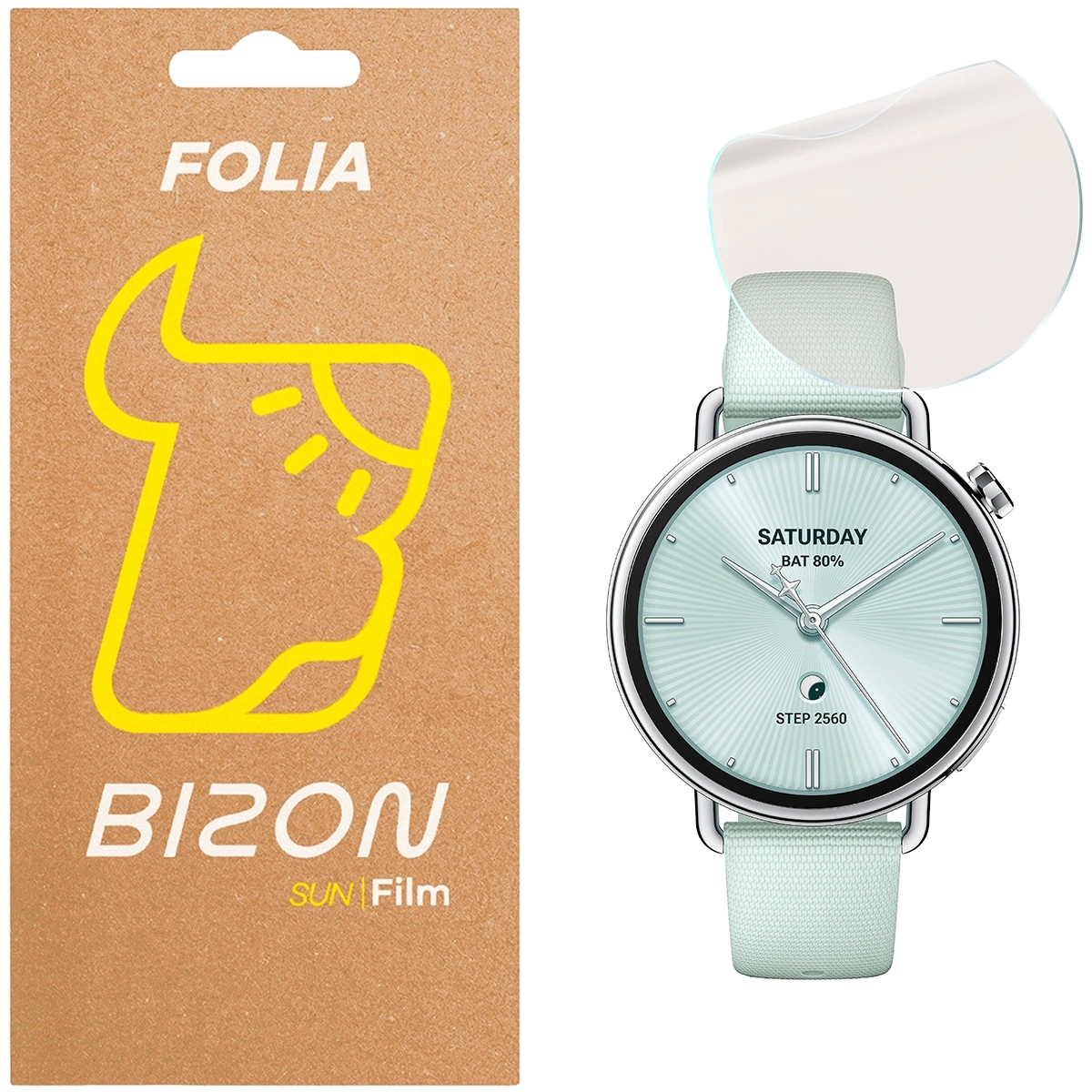 Folia hydrożelowa Bizon Watch Film Sun do Xiaomi Watch S4 41mm