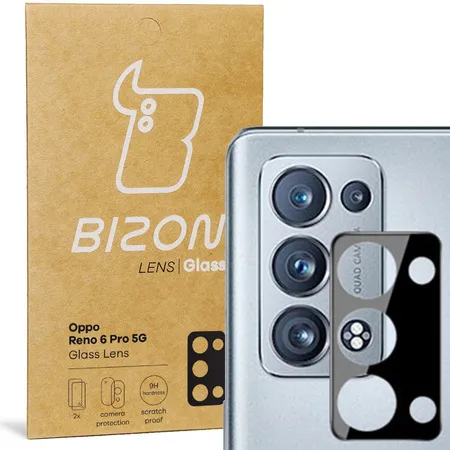Szkło ochronne Bizon na aparat Silk Lens do Oppo Reno6 Pro 5G