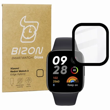 Szkło hybrydowe Bizon Glass Watch Edge Hybrid do Xiaomi Redmi Watch 3