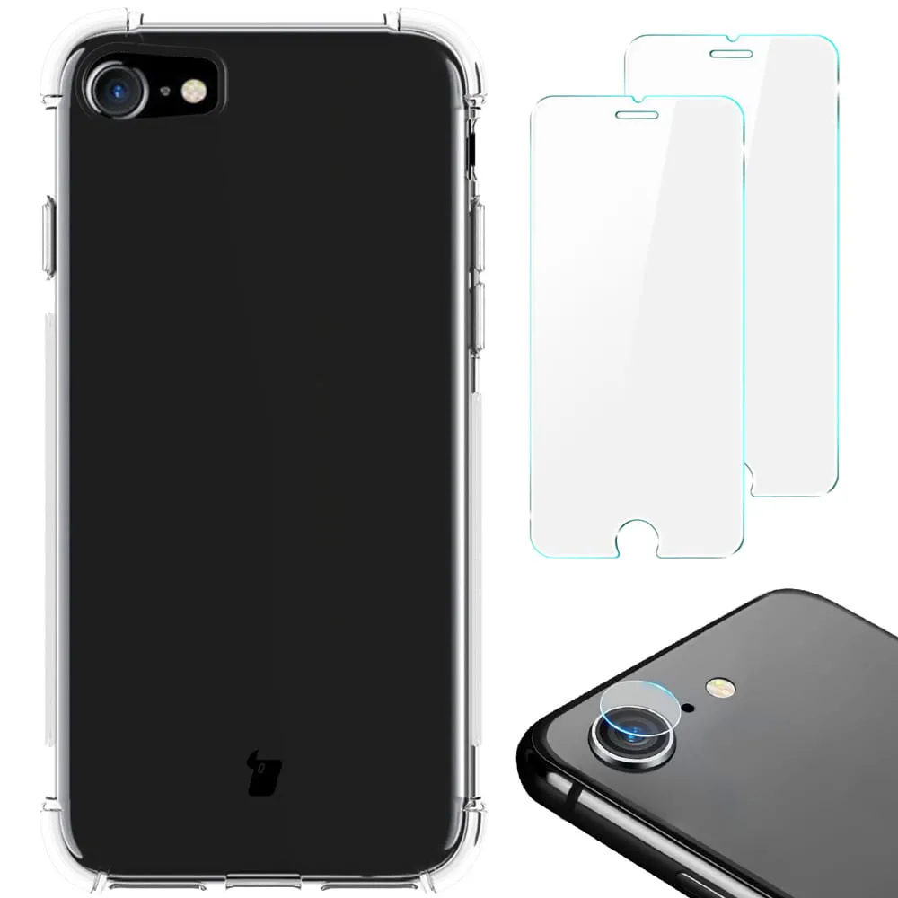 Etui Bizon Clear Pack do Apple iPhone SE 2022 / 2020 / 8 / 7 Przezroczysty