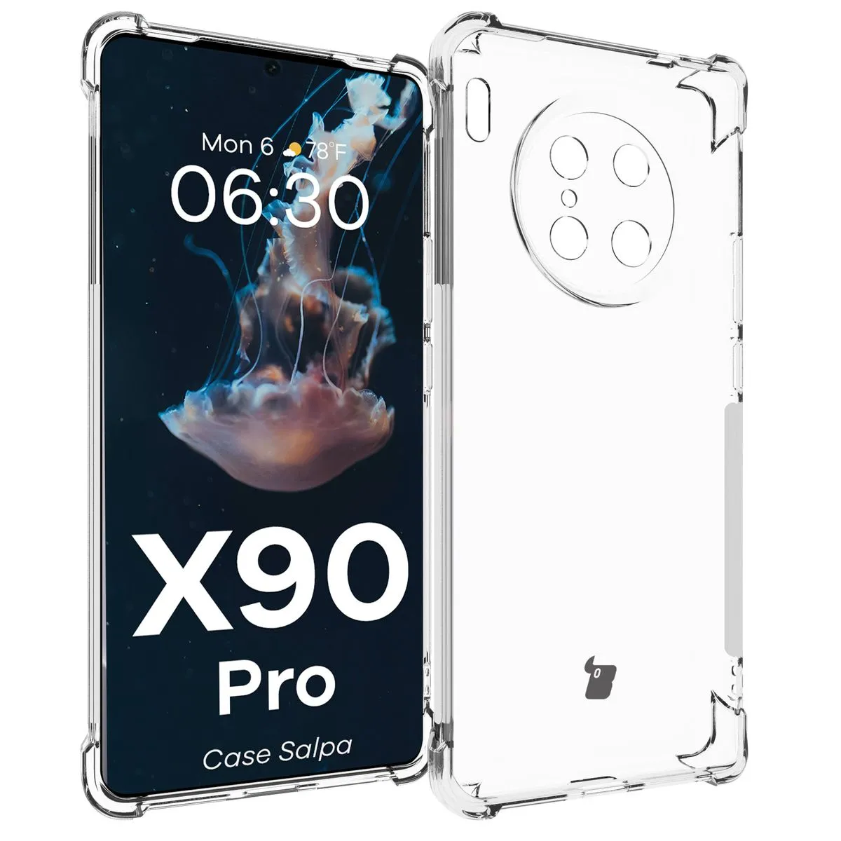 Etui Bizon Salpa do Vivo X90 Pro Przezroczysty
