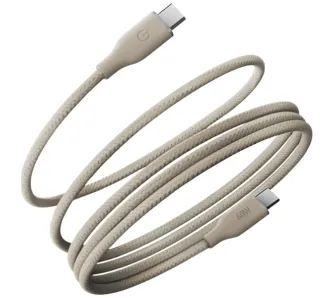 Kabel Energea Helix 60 USB-C do USB-C 60W 1,5m Beżowy