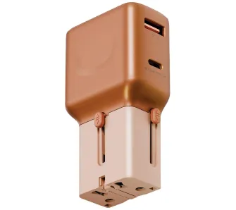 Ładowarka sieciowa Energea TravelGo Adapter 35 USB-A USB-C 35W Pomarańczowy