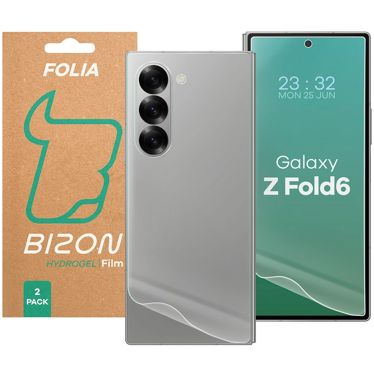 Folia hydrożelowa Bizon na tył i przód Glass Hydrogel Pack do Samsung Galaxy Z Fold6