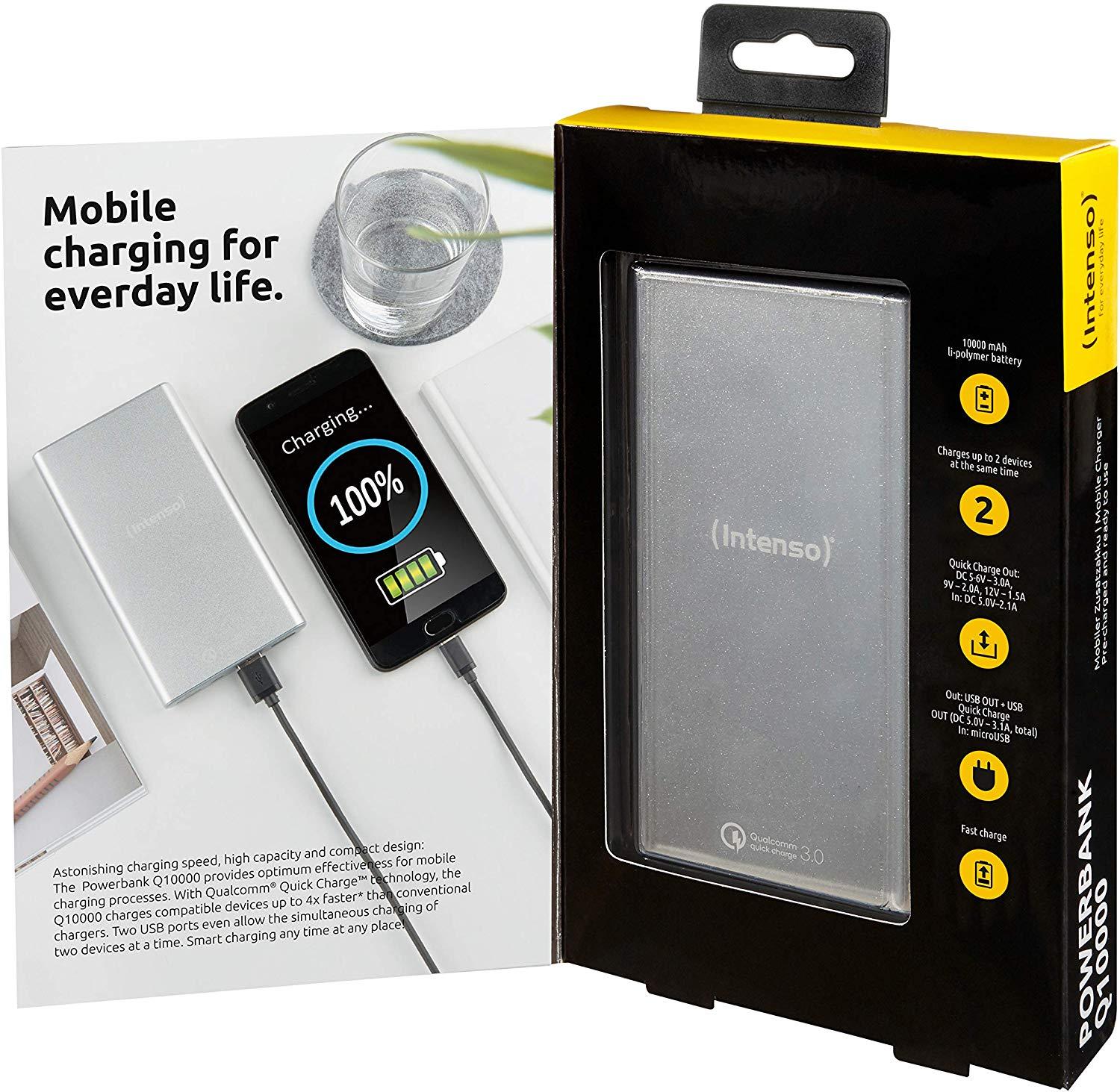 Powerbank Intenso Q10000 (srebrny)