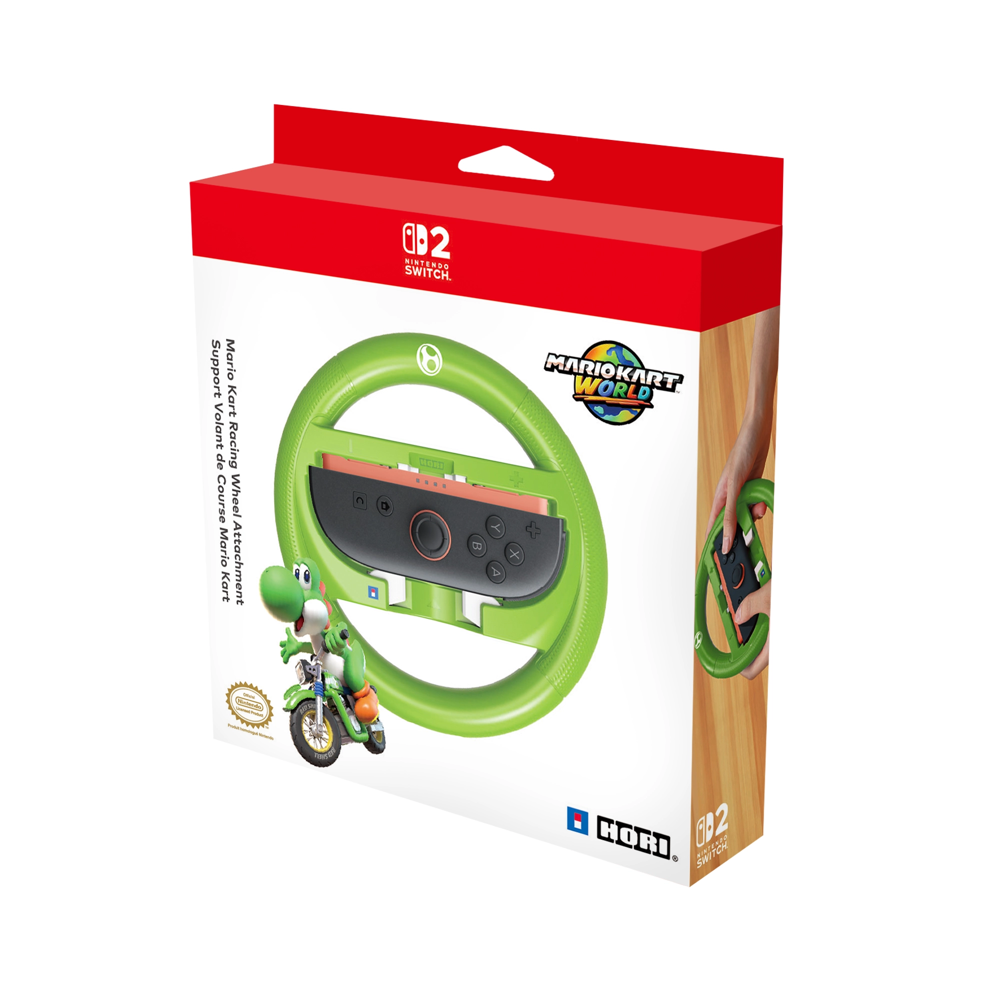 Kierownica Hori Nakładka Mario Kart Racing Wheel Yoshi do Nintendo Switch 2 i Nintendo Switch