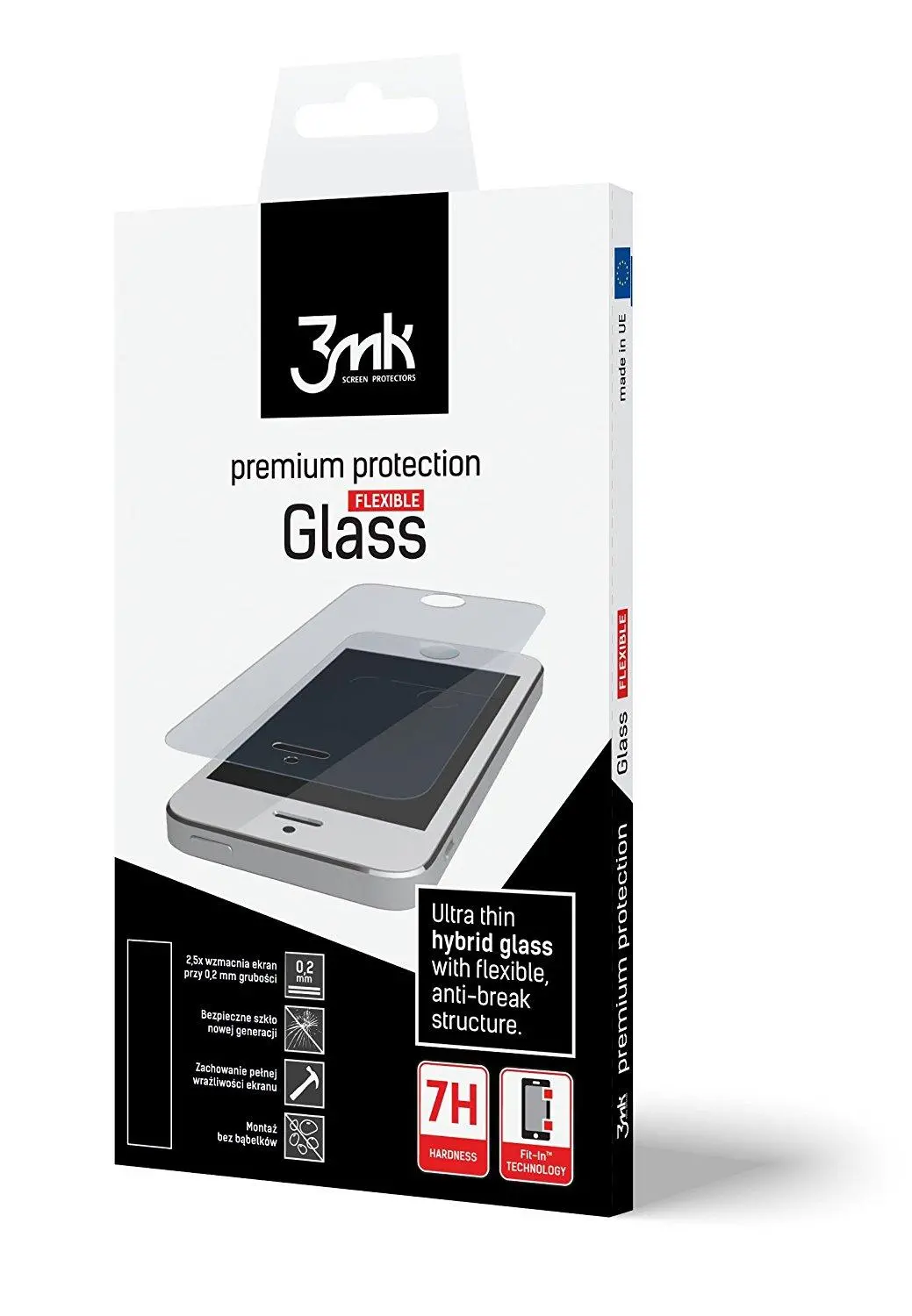 Szkło hartowane 3mk FlexibleGlass iPhone 7