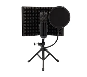 Mikrofon Musicmate MM-400 StudioMaster Przewodowy Pojemnościowy Czarny
