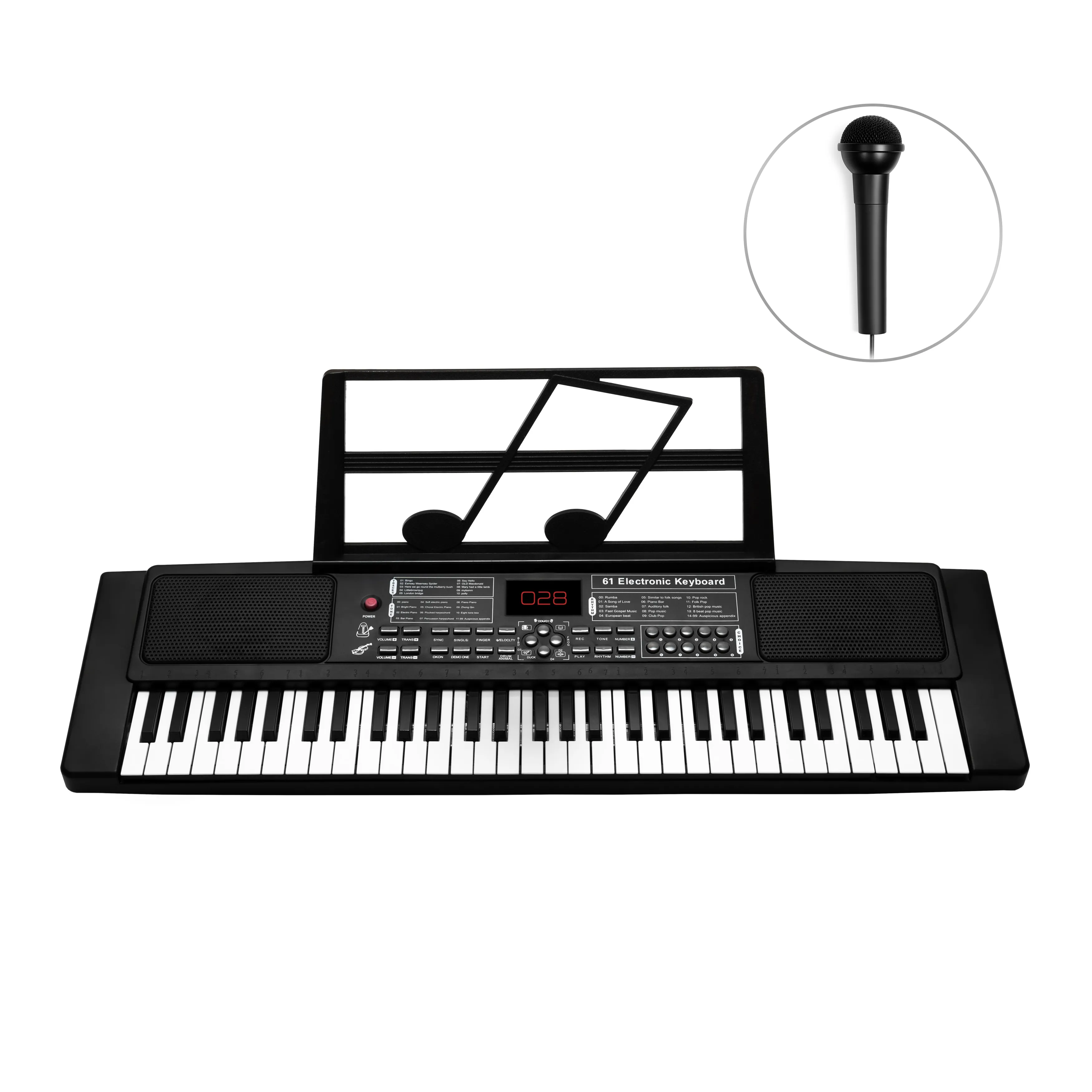 Keyboard Musicmate MM-02 KeyDeluxe Czarny