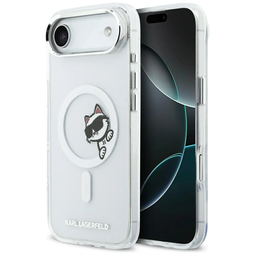 Etui Karl Lagerfeld IML Peekaboo MagSafe do iPhone Air Przezroczysty