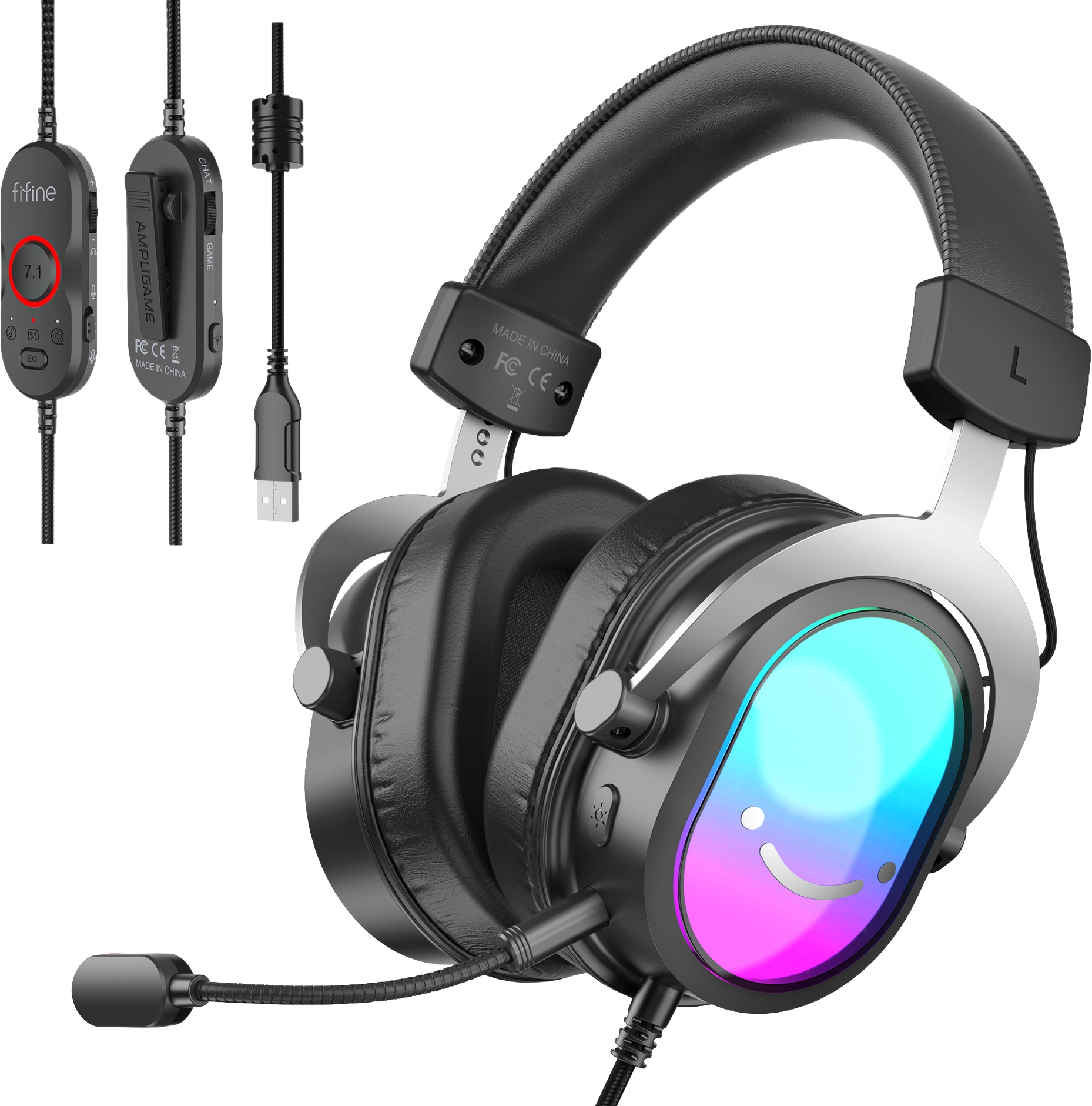фото Наушники с микрофоном Fifine AmpliGame H16 Black 1