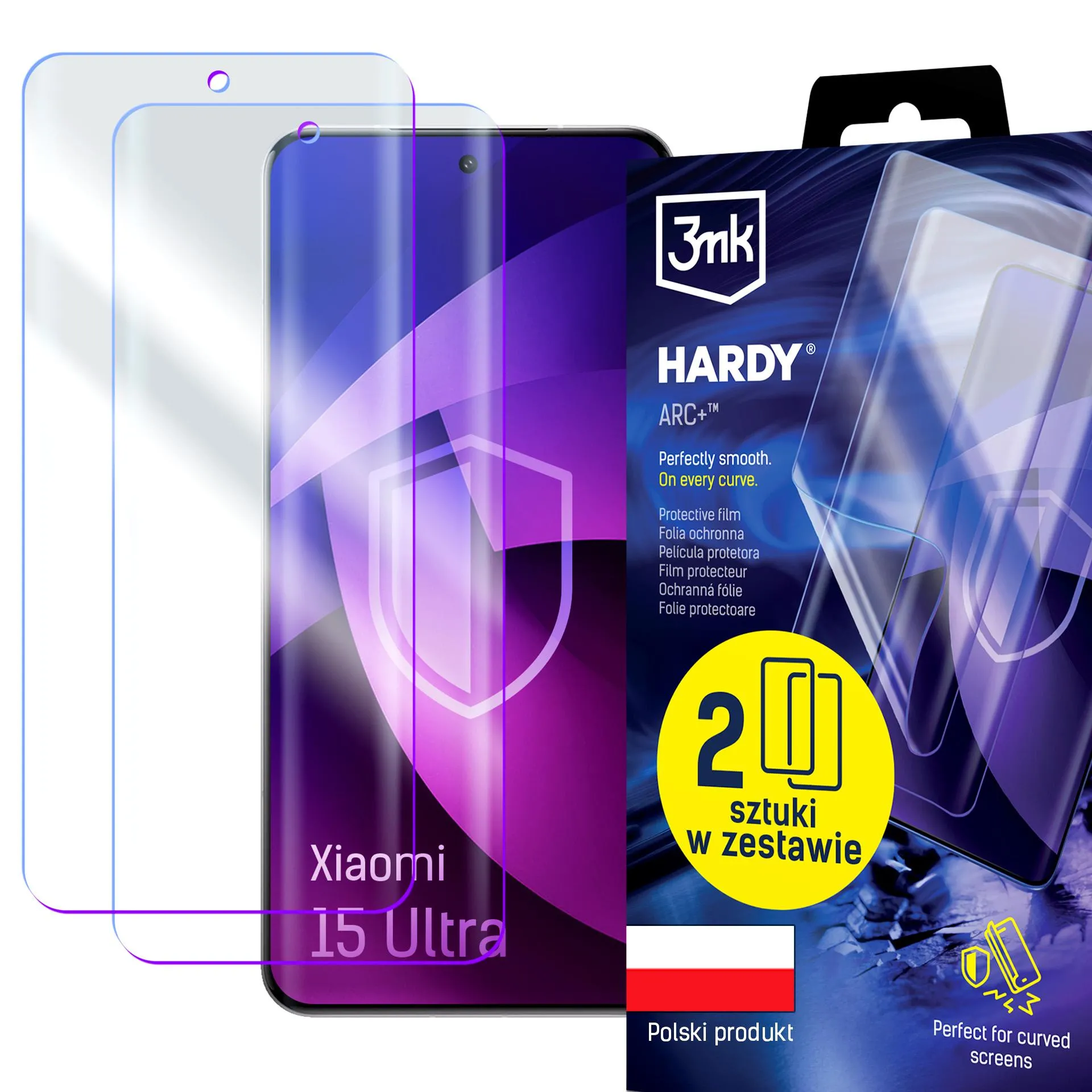 Folia ochronna 3mk Hardy ARC+ do Xiaomi 15 Ultra 2 sztuki