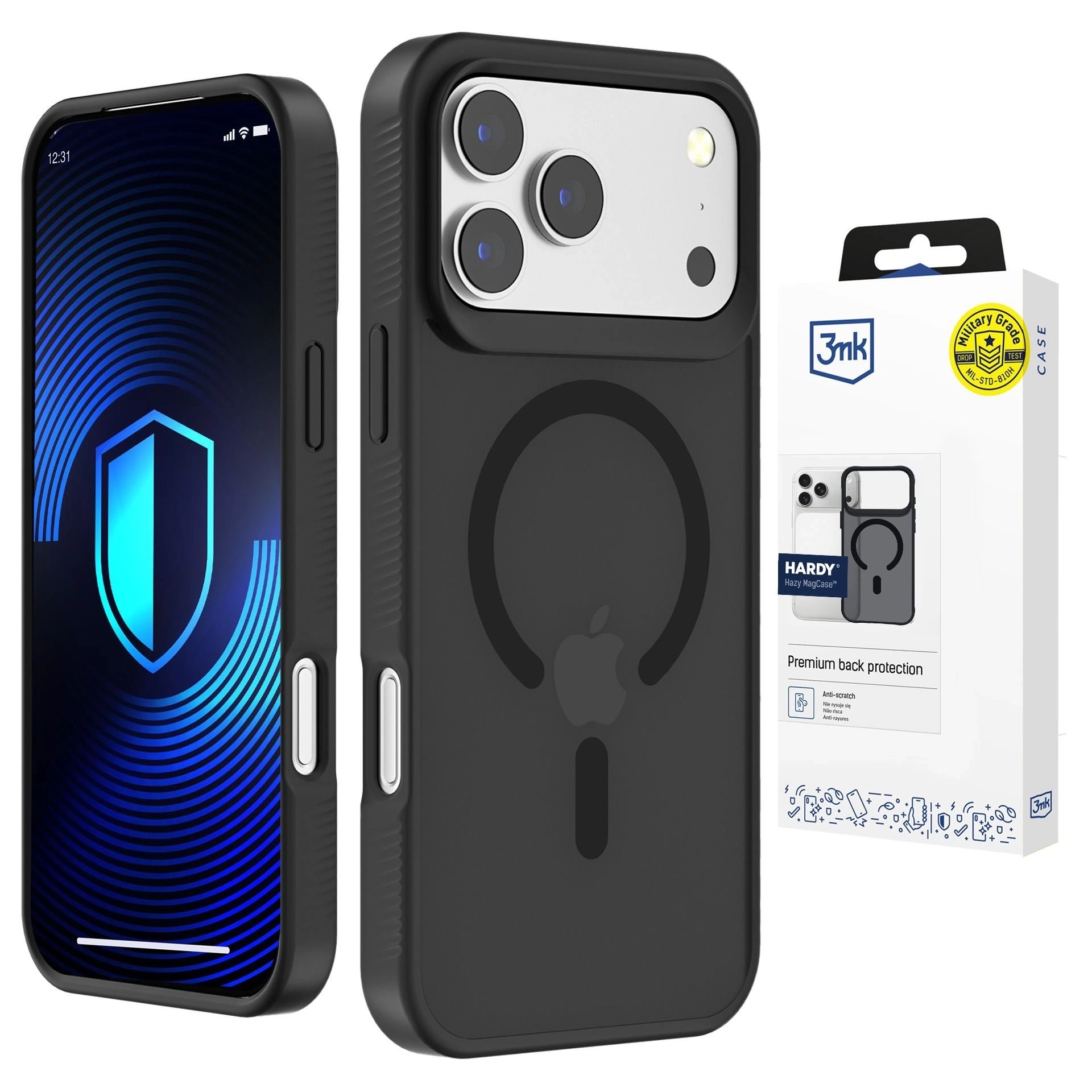 Etui 3mk Hardy Hazy MagCase do iPhone 17 Pro Czarny