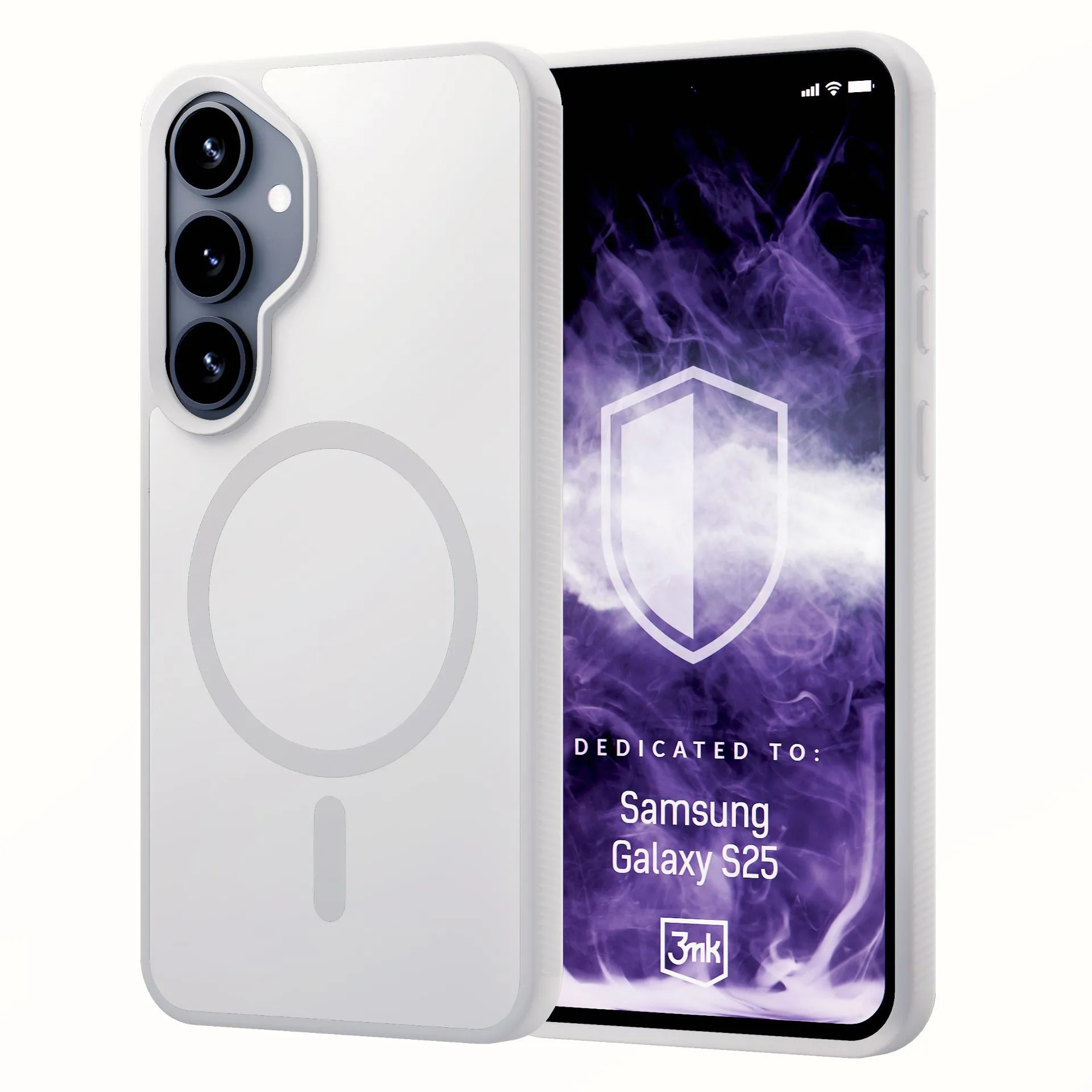 Etui 3mk Hardy Hazy MagCase do Galaxy S25 Biały