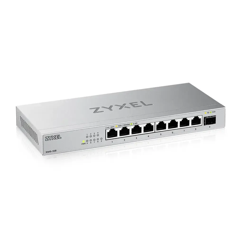 Switch ZyXEL XMG-108-ZZ0101F Srebrny