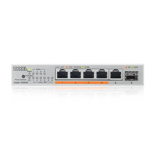 Switch ZyXEL XMG-105HP-EU0101F Srebrny