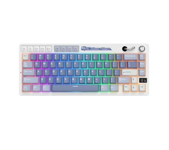 Klawiatura mechaniczna Royal Kludge RK-M65 Ocean Blue Beige Switch Biało-Niebieski