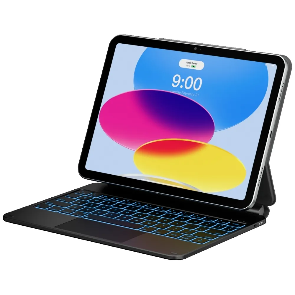 Etui na tablet Typecase Edge z klawiaturą do iPad 11" A16 2025/iPad 10.9" 2022 Włókno węglowe