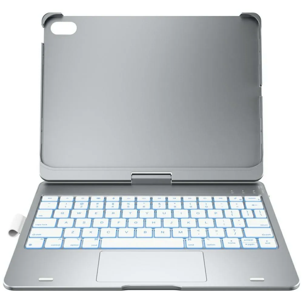 Typecase Flexbook Touch z klawiaturą do iPad 11" (A16) 2025 / iPad 10.9" 2022 Srebrny