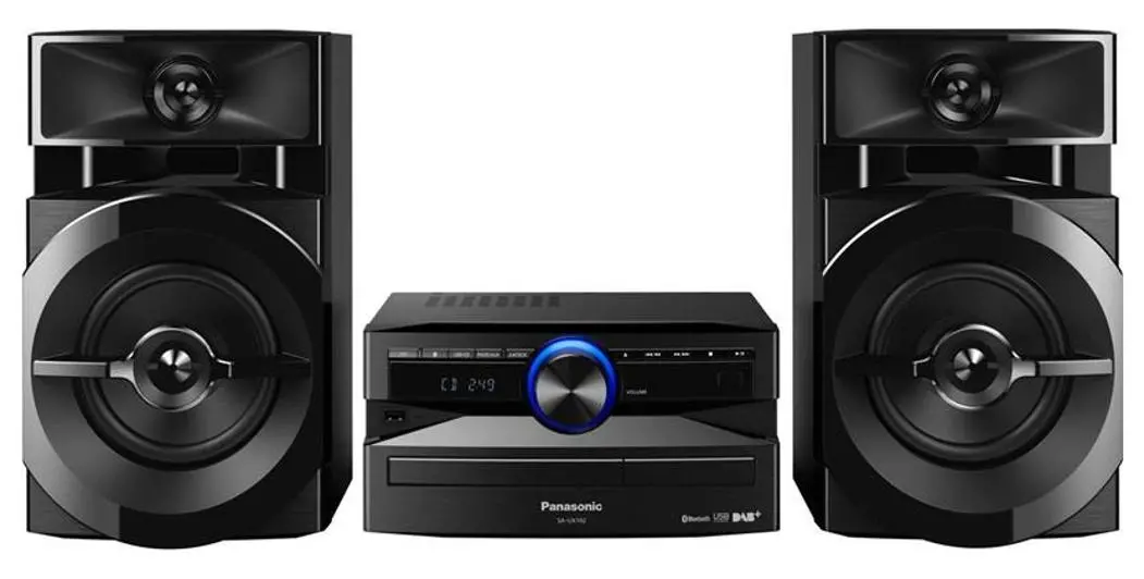 Power Audio Panasonic SC-UX102E 300W Bluetooth Radio FM/DAB Czarny