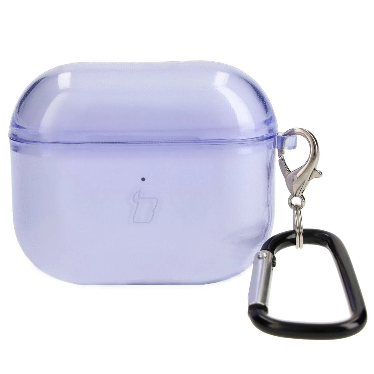 Etui na słuchawki Bizon Case Headphone Clear do AirPods 3 Przeźroczysty-Fioletowy