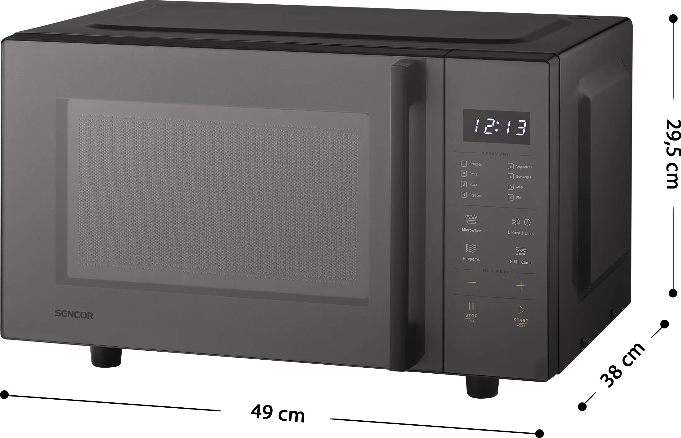 фото Микроволновка с грилем Sencor SMW 7123BK 2