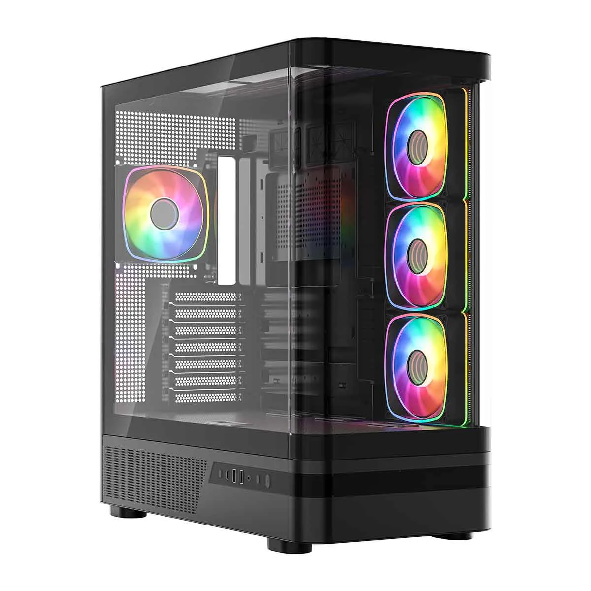Obudowa MODECOM Volcano AQ100 ARGB Czarny