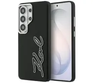 Karl Lagerfeld Grained Signature Metal Resin Logo do Galaxy S26 Ultra Czarny