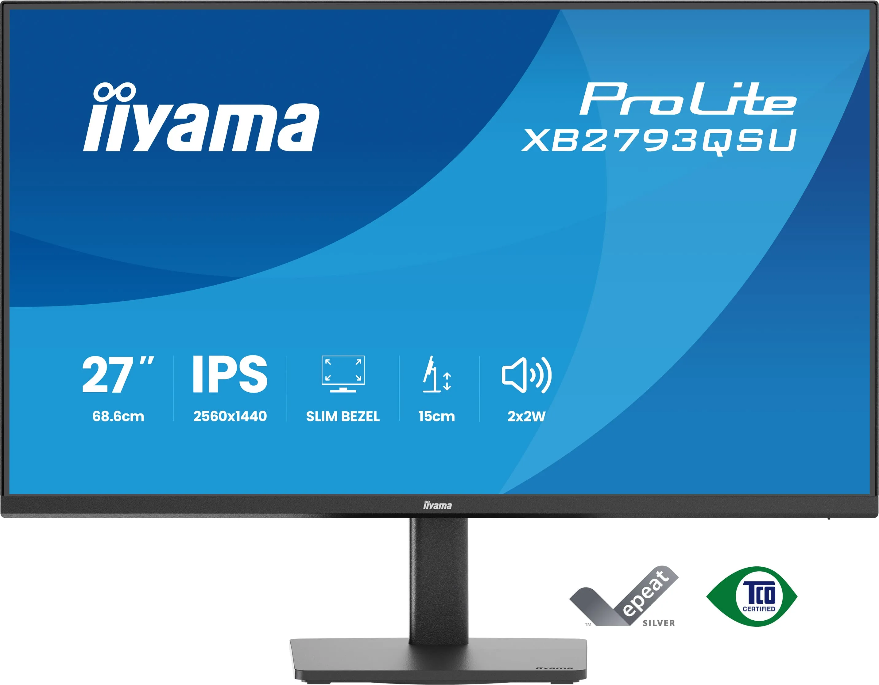 Monitor iiyama ProLite XB2793QSU-B1 27" 2K IPS 75Hz 1ms MPRT