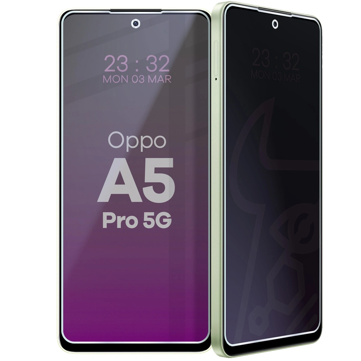 Szkło hybrydowe Bizon prywatyzujące Glass Mule Shadow do Oppo A5 Pro 5G