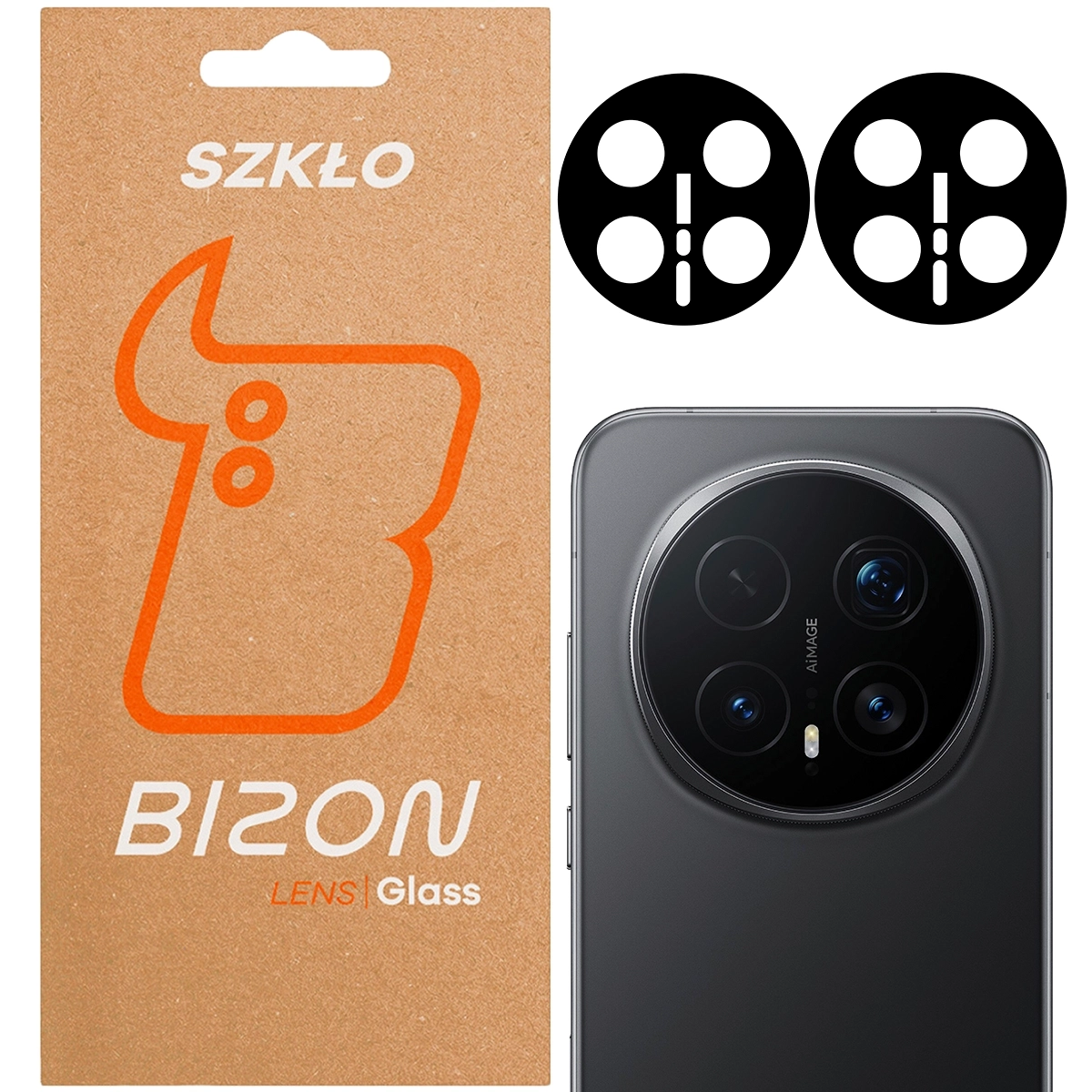 Szkło ochronne Bizon na aparat Glass Silk Lens do Honor Magic8 Pro 2 sztuki