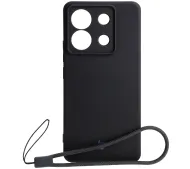 Bizon Silicone Sq do Xiaomi Poco M6 Pro 4G / Redmi Note 13 Pro 4G Czarny