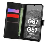Bizon Pocket do Motorola Moto G57 Power / G67 Power Czarny