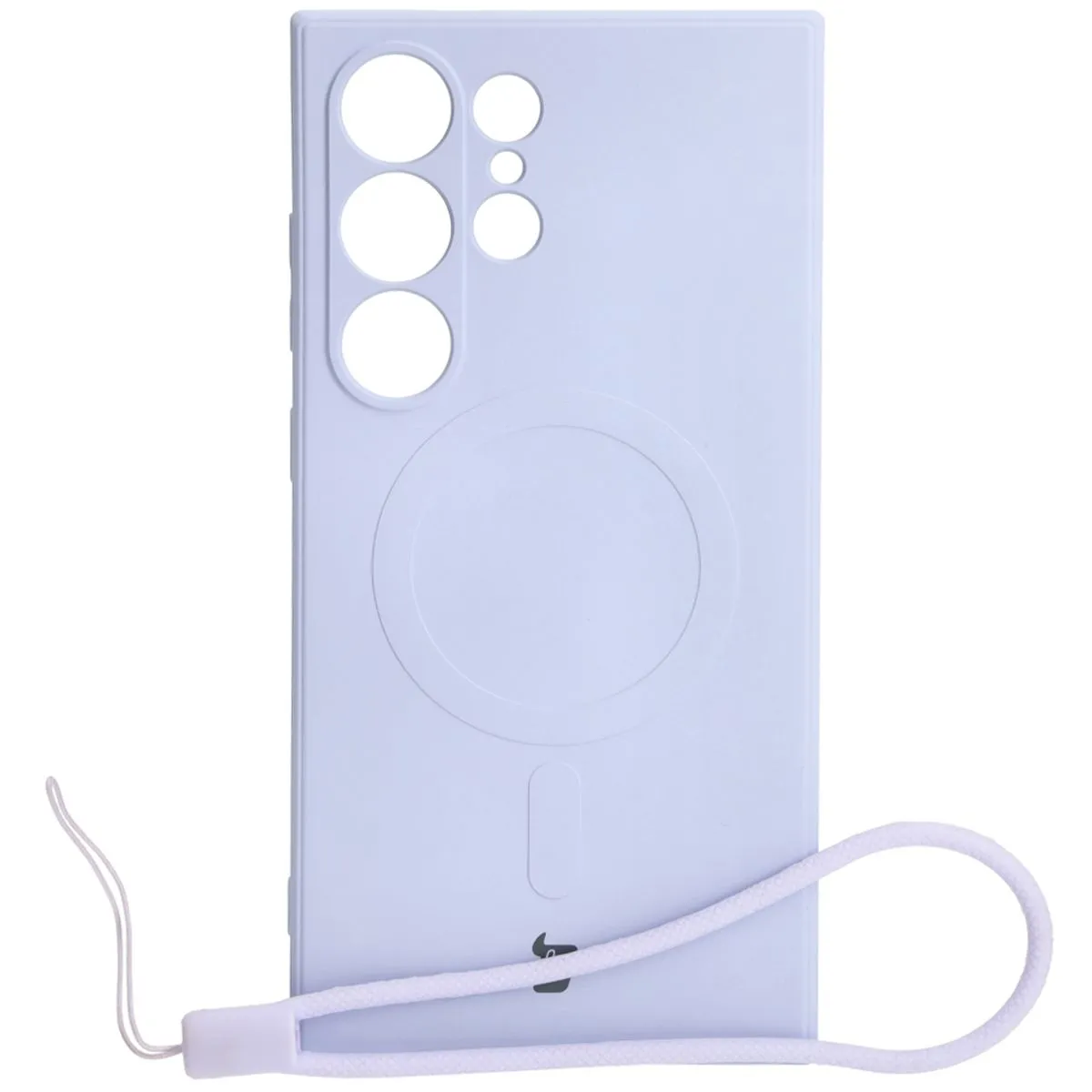 Etui Bizon Silicone Magnetic Sq do Galaxy S24 Ultra Liliowy