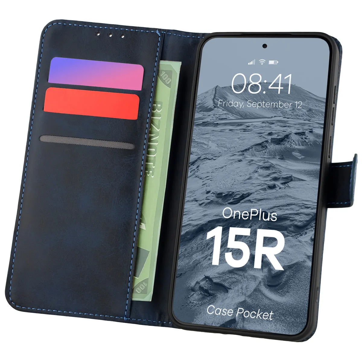 Etui Bizon Pocket do OnePlus 15R Granatowy