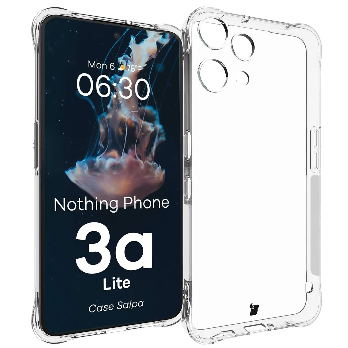 Etui Bizon Salpa do Nothing Phone 3a Lite Przezroczysty
