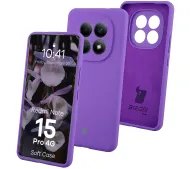 Bizon Soft do Xiaomi Redmi Note 15 Pro 4G Fioletowy