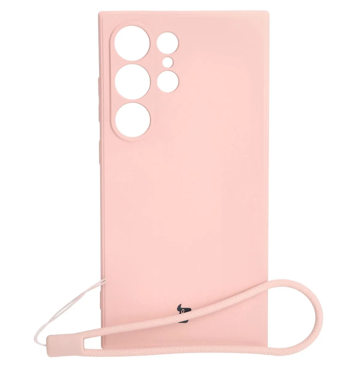 Etui Bizon Silicone Sq do Galaxy S24 Ultra Jasnoróżowy