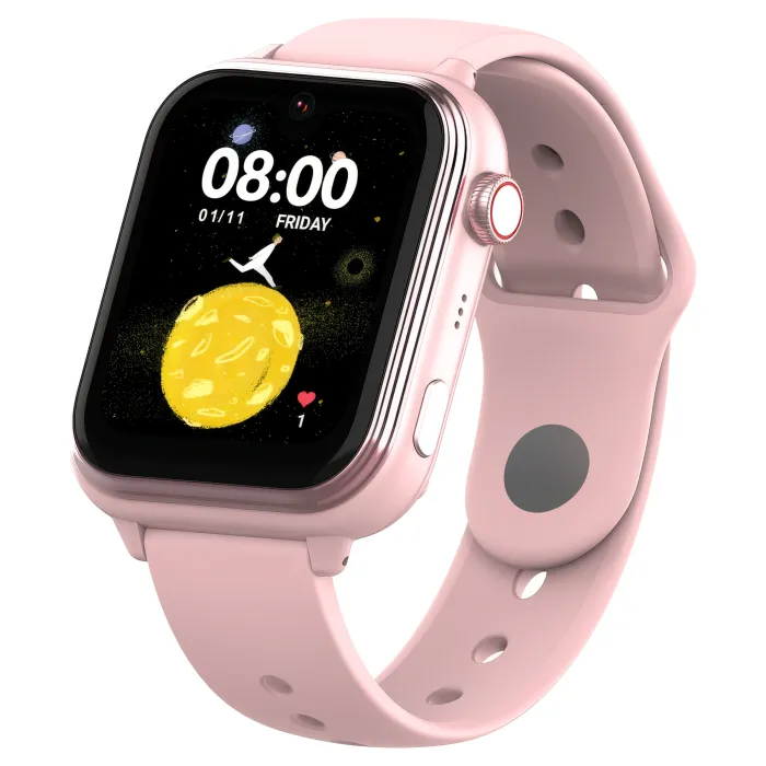 Smartwatch Kiano Watch Alpha Kid Funkcje AI GPS 4G Różowy
