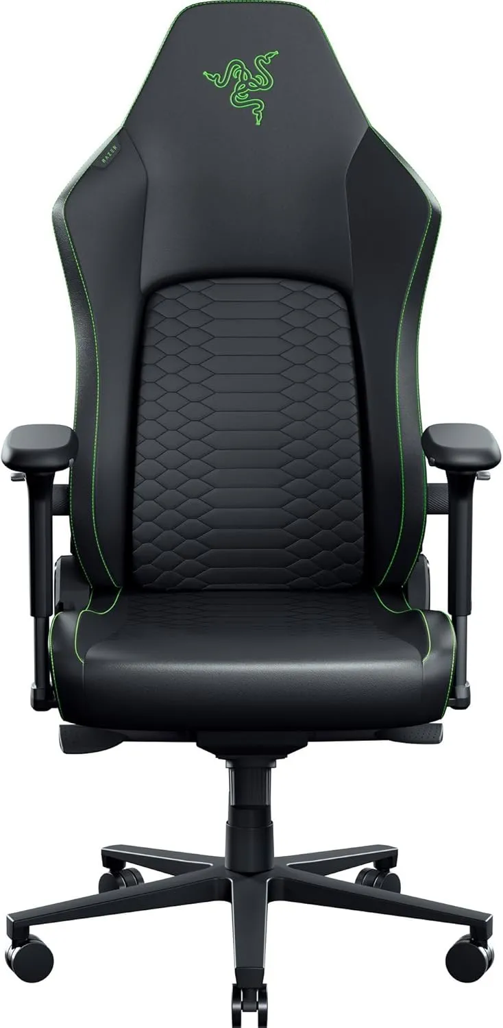 Fotel Razer Iskur V2 NewGen Gamingowy do 136kg Skóra ECO Czarno-zielony