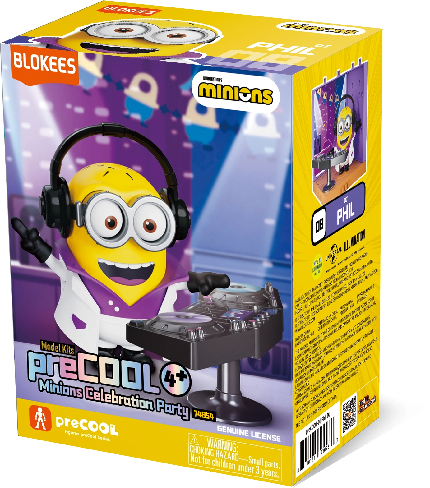 Model do składania Blokees Minions preCOOL S2 - Phil. DJ