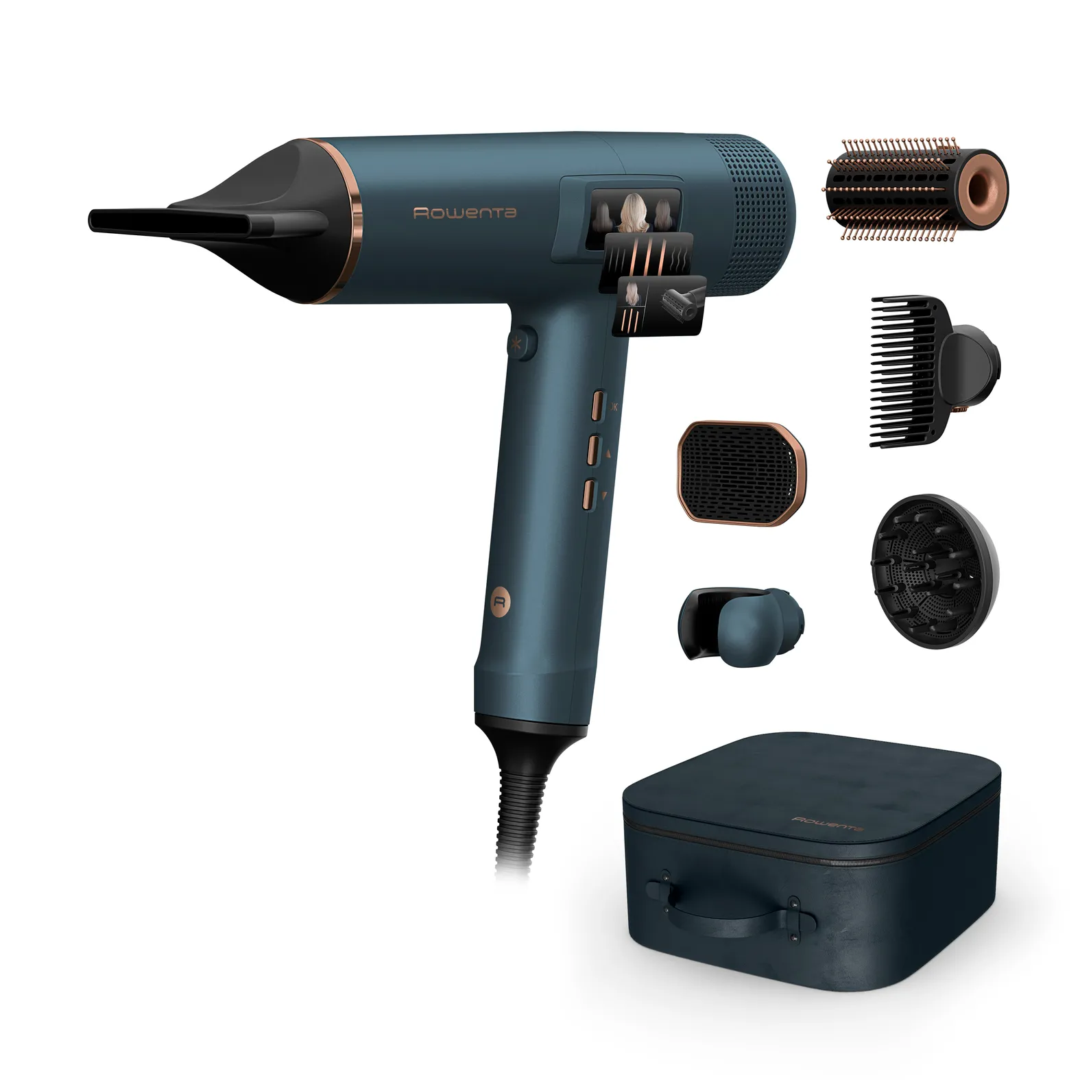 Suszarka do włosów Rowenta HY9430 Jonizacja Dyfuzor Zimny nawiew 1800W 3 prędkości 3 temperatury