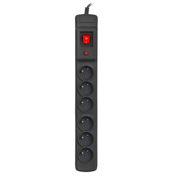 Listwa Armac MULTI M6 6 gniazd 5m Czarny