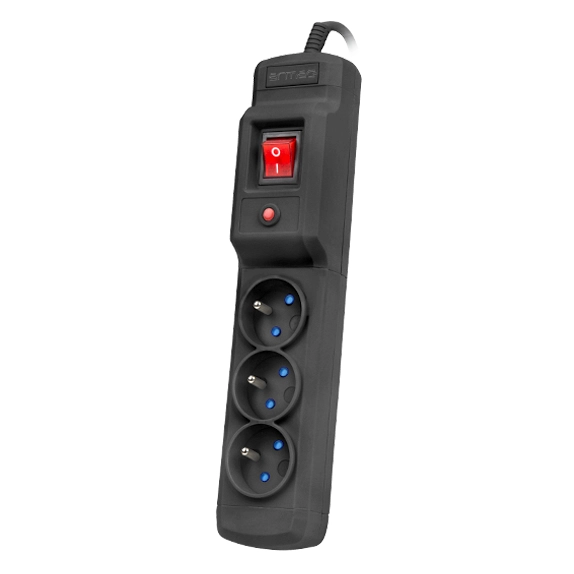 Listwa Armac MULTI M3 3 gniazda 1,5m Czarny