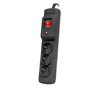 Listwa Armac MULTI M3 3 gniazda 1,5m Czarny