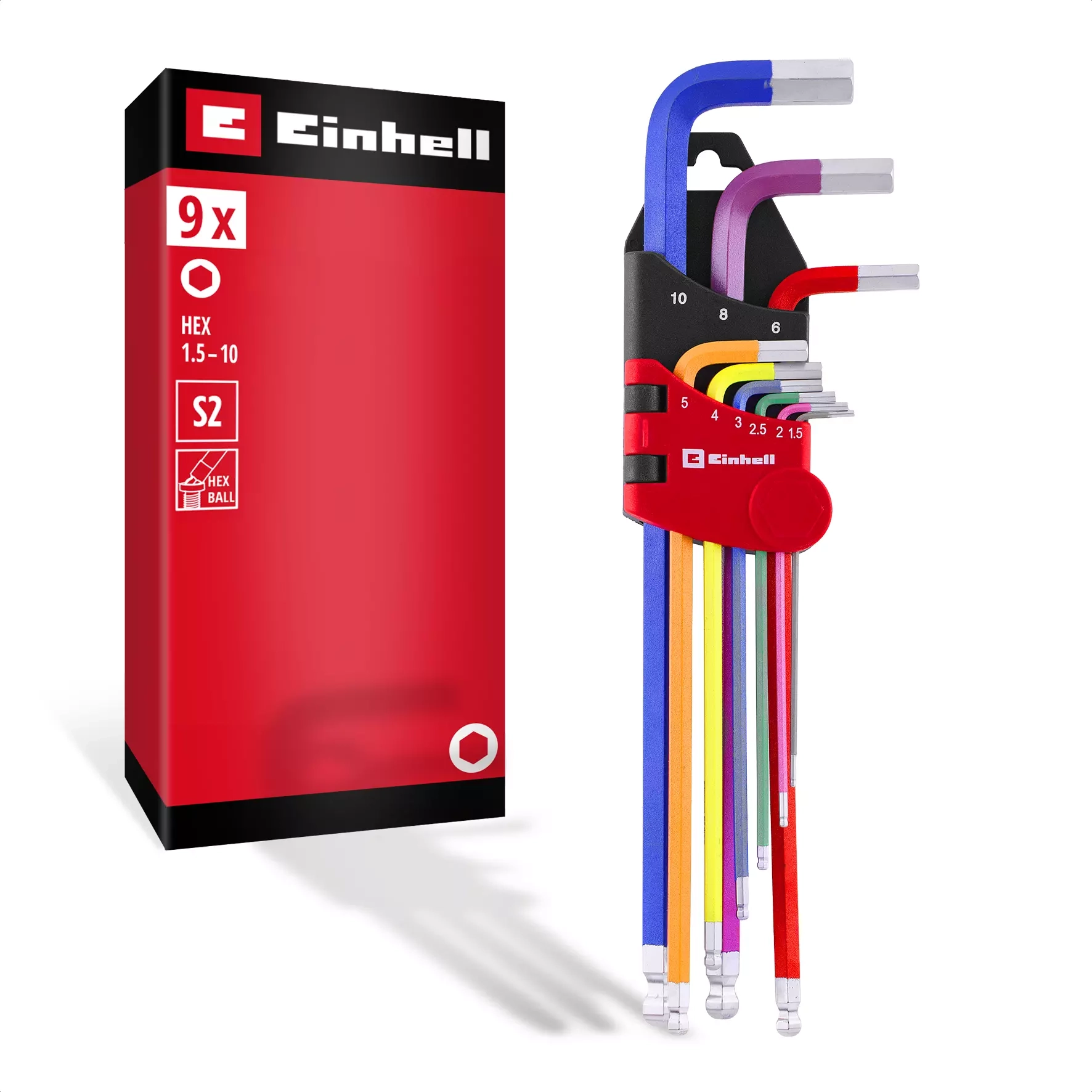 Zestaw kluczy Einhell 49370558 Hex 9szt.