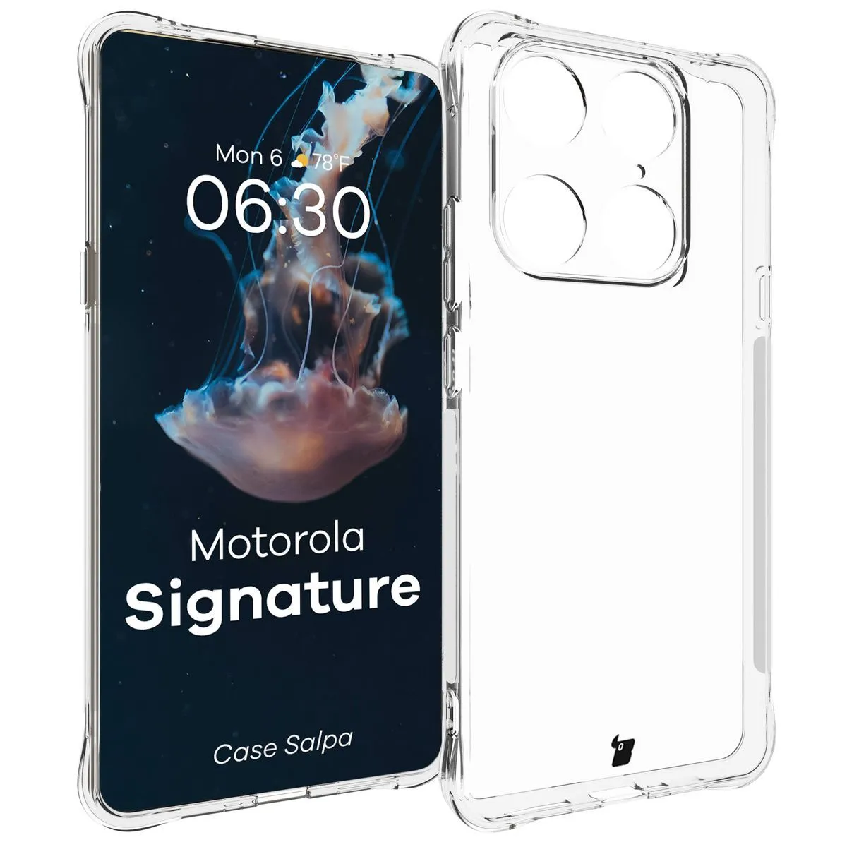 Etui Bizon Case Salpa do Motorola Signature Przezroczysty