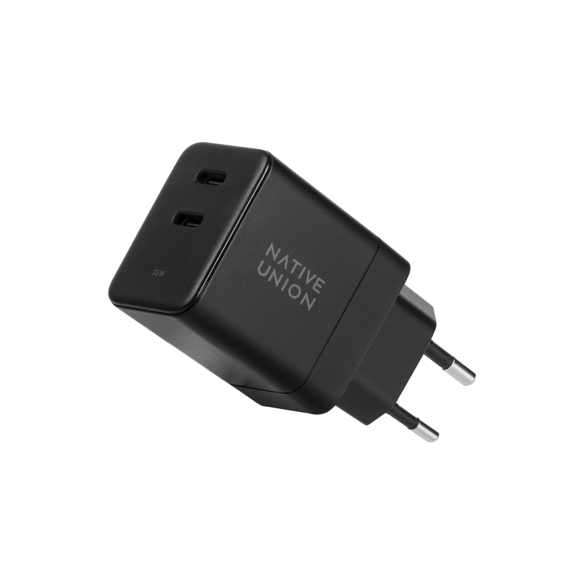 Ładowarka sieciowa Native Union FAST-PD35-BLK-EU GaN 2x USB-C 35W Czarny