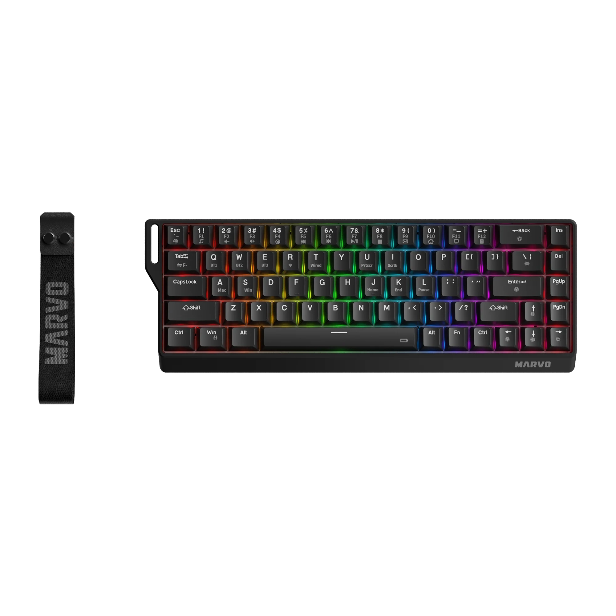 Klawiatura mechaniczna Marvo Saber 65W Czarny