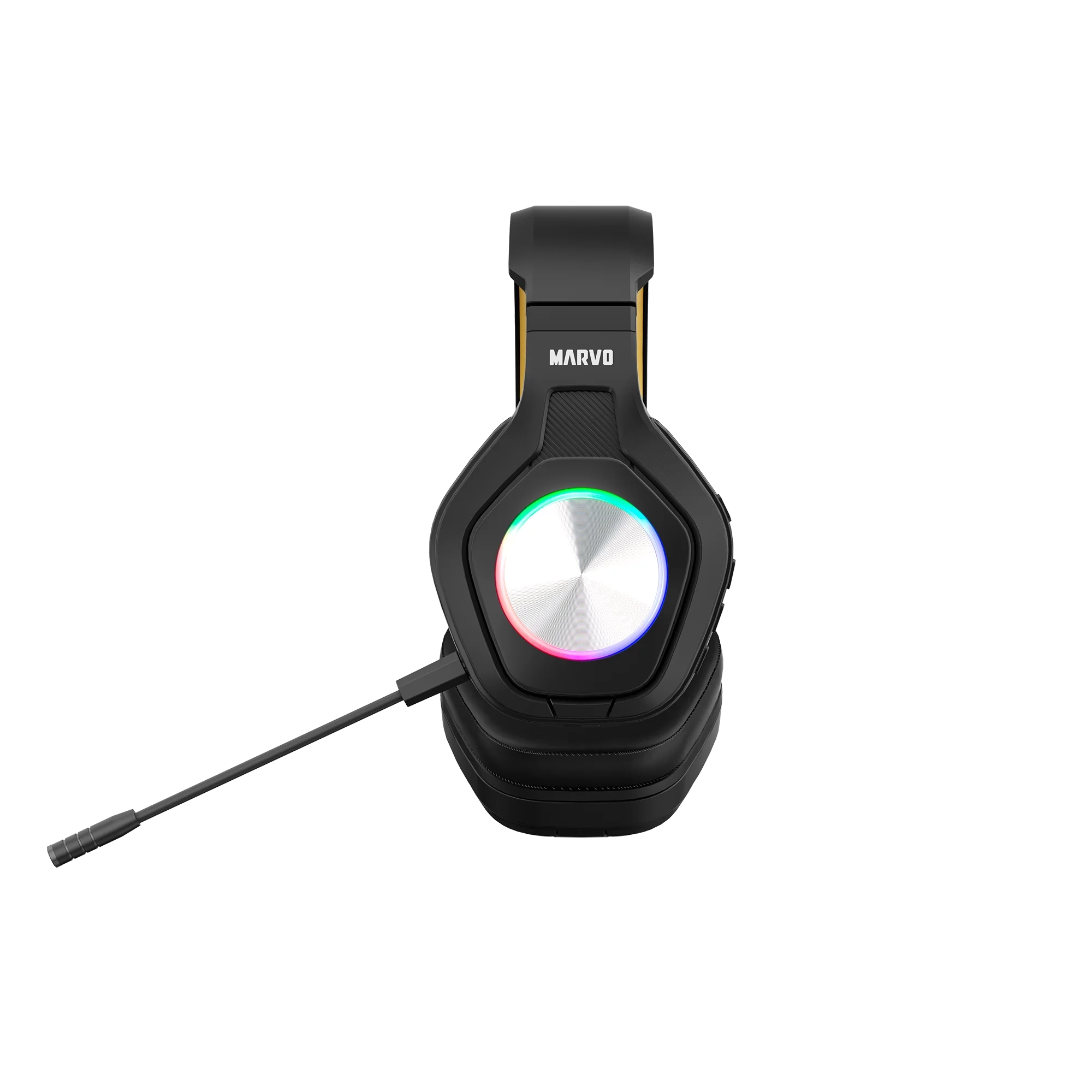 фото Наушники с микрофоном Marvo Pulz 80W Black/Yellow (HG9084W) 3